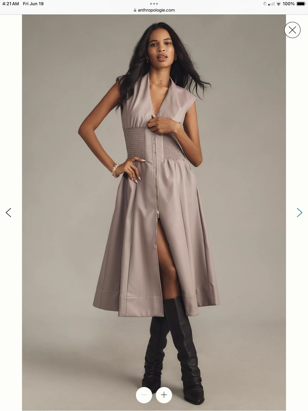 Anthropologie Tommy cap sleeve smocked dress❤️❤️❤️❤️